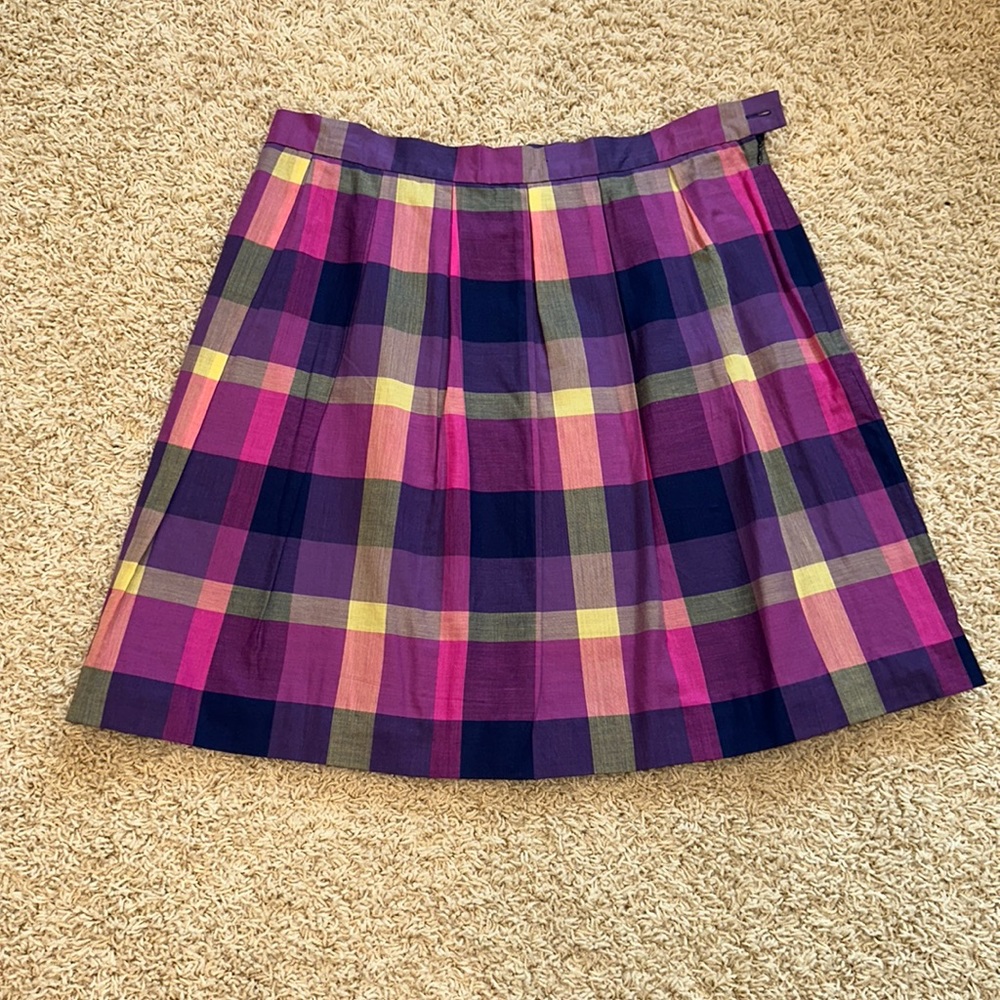Isaac Mizrahi womens size 8 plaid skirt